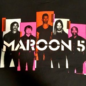 Maroon 5 North American Tour 2013 Sz L Cotton blak